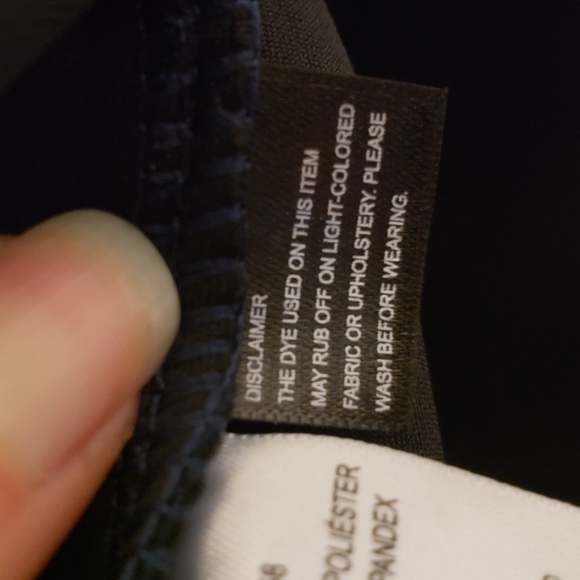 Andrew Marc  Womens Lightweight Faux Suede Pull on Pant  Navy size XS - Picture 11 of 11